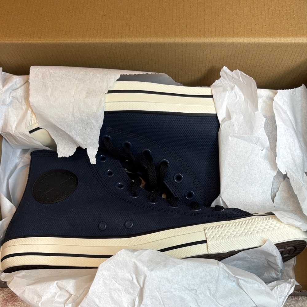Converse tech tuff Men's High-Top Sneakers in Navy and Cream